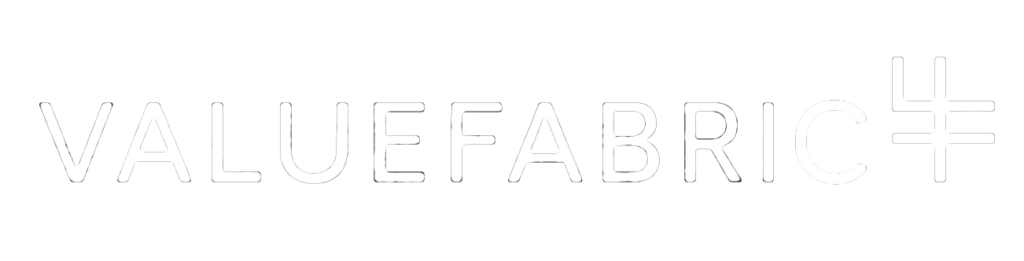 value fabric logo whte
